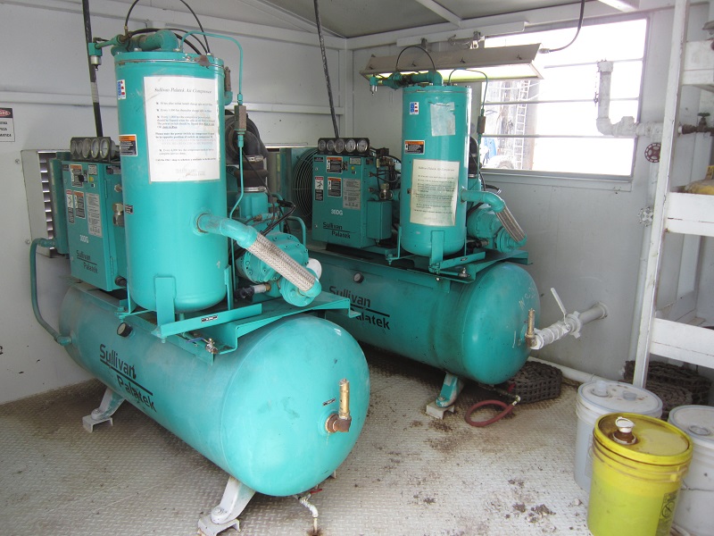 (2) 30 DG Sullivan-Palatek Screw Air Compressors with Parts For Sale – $15,000